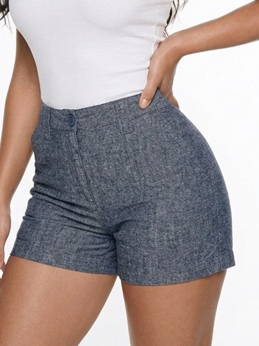 New York & Company | New Dark Blue Denim Shorts Midtown Rise Women’s Size 10